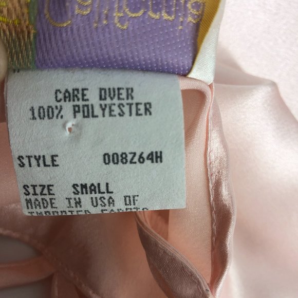 Vintage Silky Pink Chemise Slip Nightie Small / XS - Picture 4 of 9